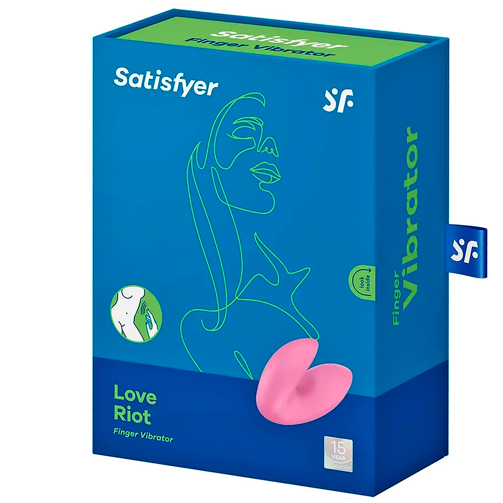 Satisfyer Love Riot - розовый  пальчиковый вибратор